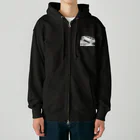 QUQU_WORKSのノーラングラーノーライフ 登坂デザイン ジープ ホワイト Heavyweight Zip Hoodie