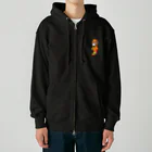 satoayaのアニマルカフェのフルーツファッション　カキ Heavyweight Zip Hoodie