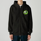 LalaHangeulのマレーバク　ハングルデザイン Heavyweight Zip Hoodie