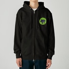 LalaHangeulのマレーバクの子供　ハングルデザイン Heavyweight Zip Hoodie