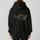 みさきさんのおみせ！のだーつねこ_白ライン Heavyweight Zip Hoodie