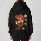 Siderunの館 B2の【バックプリント】おてんば魔女のポメラちゃん Heavyweight Zip Hoodie