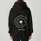 DISCN SZRのヘビーウェイトジップパーカー（白文字） Heavyweight Zip Hoodie