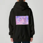 あくむ病院のうさぎ ぱにっく! black Heavyweight Zip Hoodie