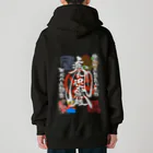 疾風迅雷組(組長雷[somafire])の疾風迅雷組 御車印グッズ(暗色系) Heavyweight Zip Hoodie