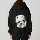 grau und mattのCats And Skulls White ヘビーウェイトジップパーカー