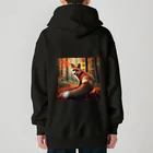 終わらない夢🌈の秋の森のキツネ🦊 Heavyweight Zip Hoodie