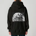 Skull sectionのバイクとガイコツ（黒メイン） Heavyweight Zip Hoodie