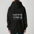 boarding bridgeのbb hoodie (black) ヘビーウェイトジップパーカー