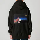 oekaki-kakiの夜更けを待つサンタ Heavyweight Zip Hoodie