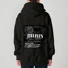 BRAIN ART RECORDSⒸのBRAIN ART RECORDS 2023 A/W WEB SHOP limited Product ヘビーウェイトジップパーカー