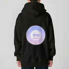 水影凪ルカ公式SHOPのルカフェロゴ×シグネチャー　ZIPパーカー（ユニコーン×濃色） Heavyweight Zip Hoodie