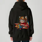 Gu--mimiの*Gu~mimi*パイロットにゃんこ Heavyweight Zip Hoodie