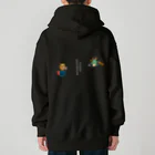 Siderunの館 B2の【バックプリント】龍神さんと卵かけグマ その2 Heavyweight Zip Hoodie