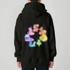 satoayaのアニマルカフェのキャンディードラゴン　虹色 Heavyweight Zip Hoodie