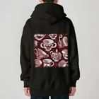 (っ◔◡◔)っ ♥ Le Petit Trésor ♥の花の詩カップ(The Flower Poetry Cup) Heavyweight Zip Hoodie