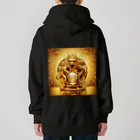 【金龍】Kinryuの【金運爆上げ】金龍守護神グッズ_001 Heavyweight Zip Hoodie