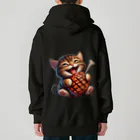 Gu--mimiの*Gu~mimi*肉好きにゃんこ Heavyweight Zip Hoodie