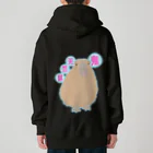 LalaHangeulの鬼天竺鼠(カピバラ) バックプリント Heavyweight Zip Hoodie