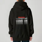 muscle_oniisanのオーマイゴッドトゥギャザー（白文字） Heavyweight Zip Hoodie