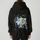 loveclonesのWEARHOUSE 家を着る少女とウサギ人形のマッドポップ Heavyweight Zip Hoodie