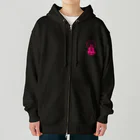 『NG （Niche・Gate）』ニッチゲート-- IN SUZURIの只管打坐h.t.(pink) Heavyweight Zip Hoodie