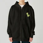 satoayaのアニマルカフェのフルーツアニマル　ラフランスキリン Heavyweight Zip Hoodie