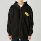 satoayaのアニマルカフェのフードアニマル　ホットケーキ蜂 Heavyweight Zip Hoodie