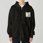 Lock-onの文房具大好き❤緑色02 Heavyweight Zip Hoodie