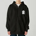 お絵かき屋さんの大入りマーク（白文字） Heavyweight Zip Hoodie