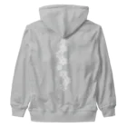 cuuyabowの麻の葉WHITE Heavyweight Zip Hoodie