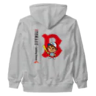 バッファ君  goods【近鉄バファローズ／1976-1996】のクラシックB＋ファンシーバッファ君（黒） Heavyweight Zip Hoodie