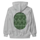 dizzyのzigzag_window_green Heavyweight Zip Hoodie