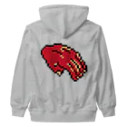 Hanto dotの閻魔大王のドット絵　左手 Heavyweight Zip Hoodie