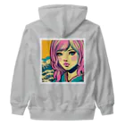 Sunlit Horizonの令和・浮世絵ギャル Heavyweight Zip Hoodie