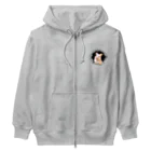 ハムスター愛好家 | Hamster Loverの突き出てくるハムちゃん Heavyweight Zip Hoodie