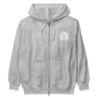 chiho_seal_shopのスヤスヤ ワモンアザラシ sleeping ringed seal Heavyweight Zip Hoodie