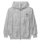 kinoko_ojisanのきのこのおじさんヴィンテージデザイン黒 Heavyweight Zip Hoodie