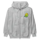 Cody the Lovebirdの（両面） 表：セキセイインコ　背面：仲良しインコ セキセイインコ オカメインコ オキナインコ Chubby Bird Heavyweight Zip Hoodie