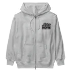 QUQU_WORKSのカワアソビ リバーライフ 波デザイン カヌー カヤック 釣り ブラック Heavyweight Zip Hoodie