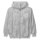 PT @ key-_-bouのポジティブ猫 ４代目（白） Heavyweight Zip Hoodie