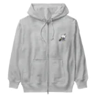 クレイジー闇うさぎSHOPのブチギレ毒舌くま(🚬) Heavyweight Zip Hoodie