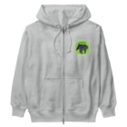 LalaHangeulのBaby Malayan tapir(マレーバクの子供) Heavyweight Zip Hoodie