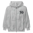 イラスト MONYAAT のワンポイント 39 Thank you A Heavyweight Zip Hoodie