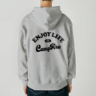 アージーのエンジョイ ライフ キャンプファイヤー Heavyweight Zip Hoodie