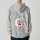 月夜のタツノオトシゴのCat Christmas Heavyweight Zip Hoodie