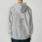 motsunabeeのpearl clip, unique, new design, special Heavyweight Zip Hoodie