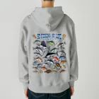 猫と釣り人のSaltwater fish_3C Heavyweight Zip Hoodie