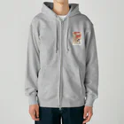 寿めでたや(ukiyoe)の蔦に四十雀 Heavyweight Zip Hoodie