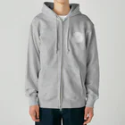 chiho_seal_shopのスヤスヤ ワモンアザラシ sleeping ringed seal Heavyweight Zip Hoodie